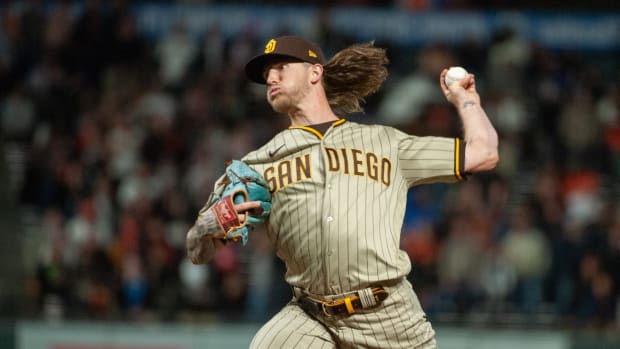 Hader during the Padres' 4-0 win over the Giants on Sept. 26, 2023.
